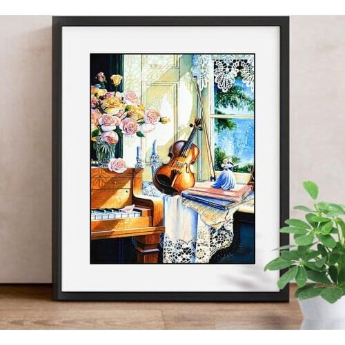 Diamond Painting Cross Stitch Flower Picture Of Rhinestone 5d Diy Diamond Mosaic Full Kit Needle Arts & Craft