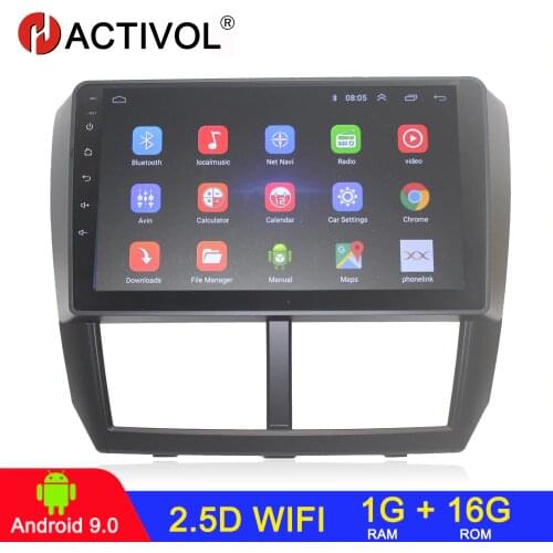 HACTIVOL Quadcore 2 din android 9.1 car radio for Subaru Forester Impreza 2008 2009 2010 2011 2012 car DVD player bluetooth