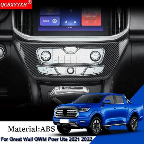 Car Air Conditioning Switch Sequins Internal Decoration Stickers Auto Accesorries For Great Wall Cannon GWM Poer Ute 2021 2022