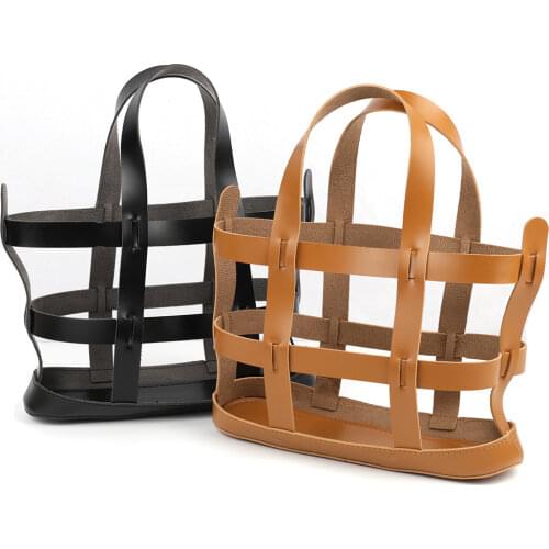 Woman Grand Tote Hollow Out Basket Bucket Handbag Large Capacity Weave Summer Beach Travel Leather Designer Handmade Braided Bag