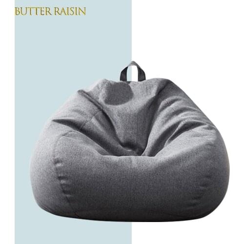 Lazy Sofa Cover Solid Chair Covers without Filler/Inner Bean Bag Pouf Puff Couch Tatami Living Room Furniture Cover