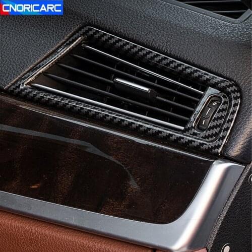 Carbon Fiber Color Front Side Air Vents Frame Decoration Cover Trim For BMW 5 Series F10 F18 2011-17 LHD Car Interior Stickers
