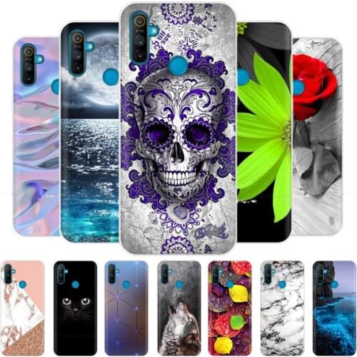 For Realme C3 Case Cartoon TPU Phone Case for OPPO Realme C3 RMX2020 RealmeC3 Silicone Back Cover Protective Coque Funda 6.5"