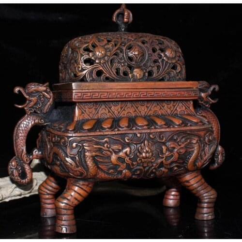 Feng Shui pure copper incense burner ornaments, Vajra sandalwood stove, aromatherapy stove, Exquisite gifts and bronze decorat