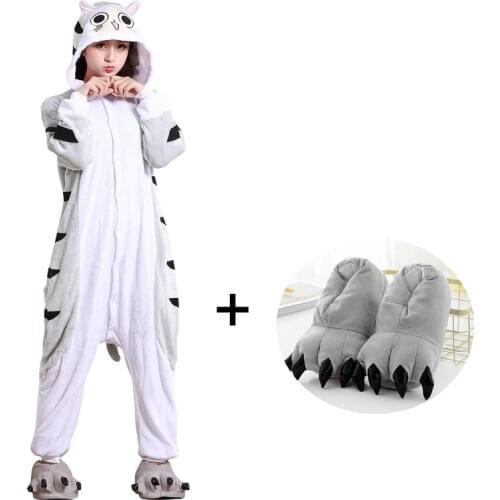 Cheese Cat Pajamas Animal Onesies For Adults Kigurumi Pajamas Women Cartoon Flannel One-Piece Pyjama Sleepwear Cosplay Costume