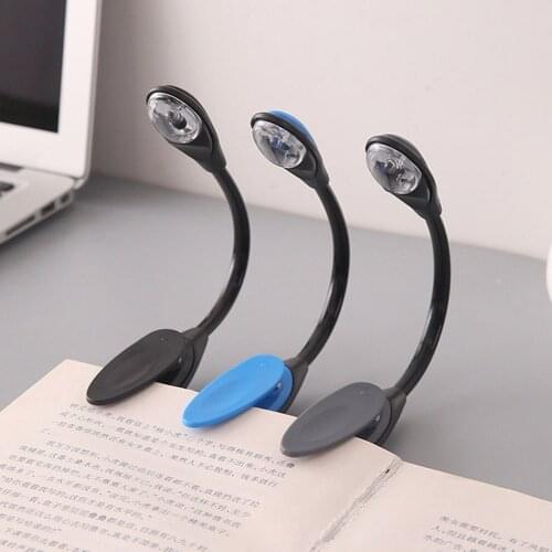 Simplicity Brightness Light Small Reading Light 3 Lighting Modes Small Clip Light Eye Protection Clip Single Pole Lamp