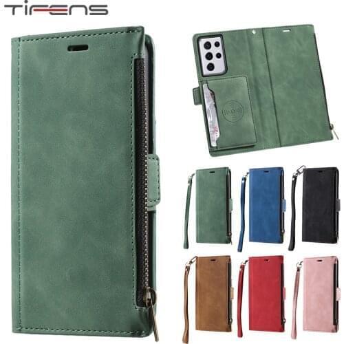 Zipper Flip Wallet Leather Case For Xiaomi Poco F3 11i 11 Lite Redmi K40 Note 10S 10 9 9S Pro Max Magnetic Card Slot Phone Cover