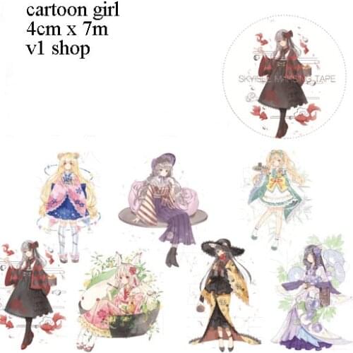 Ink Masking Tape Scrapbooking Beautiful Figures Special Scenery Diy Decorative Stickers Decoration Tape Washitape 6