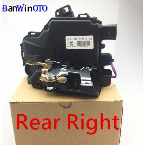 Rear Right Door lock Mechanism Actuator for VW Passat B5 Golf MK4 Bora Lupo Jetta Beetle 15A3BD839016B 3B4839016A BSQ001-RR