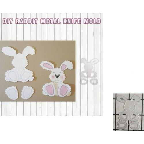 Metal Cutting Dies Cut die Mold Easter Rabbit Decoration Scrapbook paper craft knife mould blade punch stencils dies