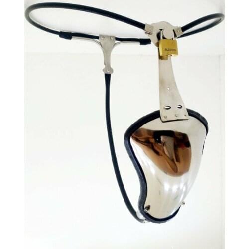 Male Stainless Steel Adjustable Chastity Belt Device Thong Pants Chastity Cag Chastity Metal Small
