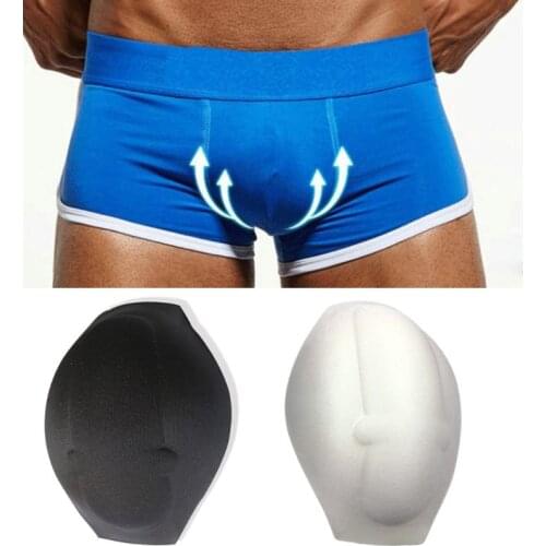 Men U Shape 3D Invisible Bulge Pouch Sponge Cup Foam Pads Enhancing Removable Enlarger for Swim Shorts Underwear