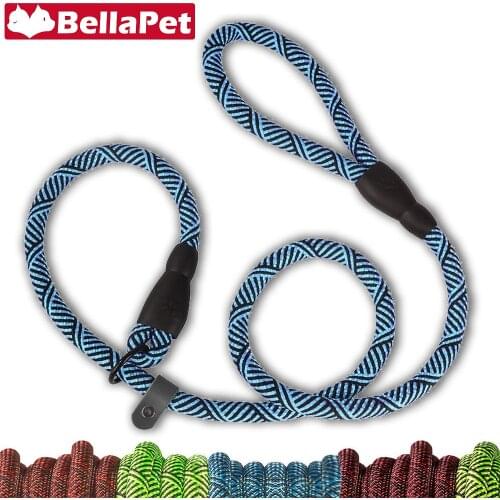 Durable Dog Collar and Leash Set Nylon Dogs Leash for Large Small Dog Accessories Fashion Leash Rope Sponge Handle Outdoor