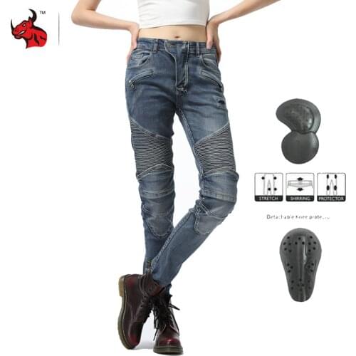 NEW Motorcycle Pants Motorcycle Jeans Motocross Pants Biker Motorbike Pantalones Moto Racing Riding Pants With Protector For