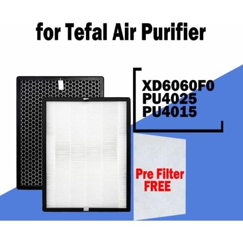 Tefal Air Purifier XD6060F0 PU4025 PU4015 Air Filter Heap Filter Activated Carbon Filter Air Fresheners Room Deodorizer for Home