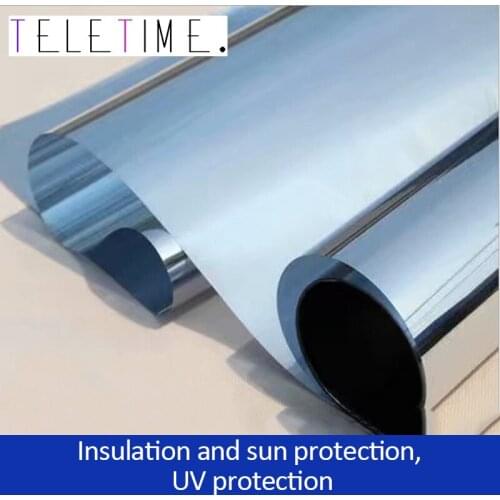 30/40/50x100cm One Way Mirror Window Film for Home Self Adhesive Reflective Privacy Window Tint Heat Control Solar Film Decor