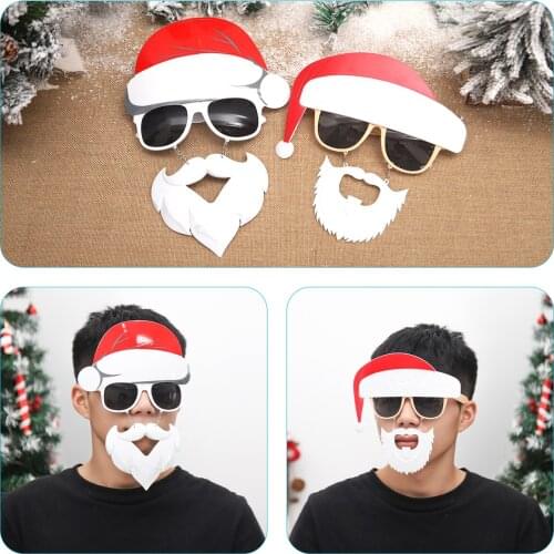 Santa Elk Snowflake Glasses 2021 Christmas Decorations For Home Merry Christmas Ornament Xmas Navidad Gifts Kids New Year 2022