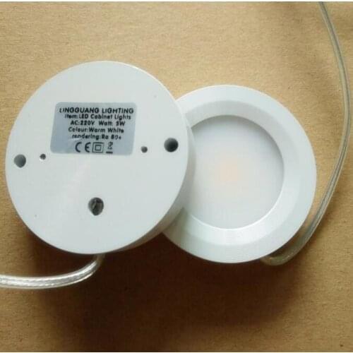 220V 3W LED Under Cabinet Light Wardrobe Closet Lamp Kitchen Aluminum Warm White LED Cabinet Cupboard Light
