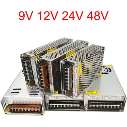 AC Universal Power Supply Adapter 9V 12V 24V 48V 1A 2A 3A 5A 10A 15A 20A LED Switching Source Transformer Converter 220 to 12