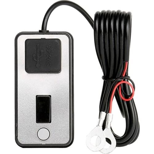 Universal DC 5V 2.4A USB Motorcycle Charger Equipment Digital Display Dual USB Quick Change 12V Power Supply Adapter