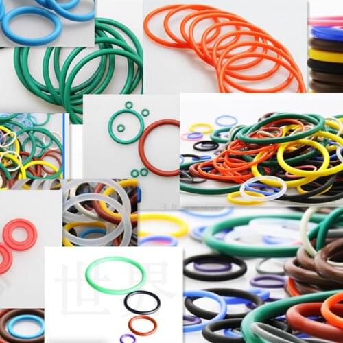 VMQ O Ring Seals Silicon Rubber Gasket CS 0.9MM - 1MM Insulation Heat Resist Food Grade Eco-friend Blue Purple Green Orange Gray
