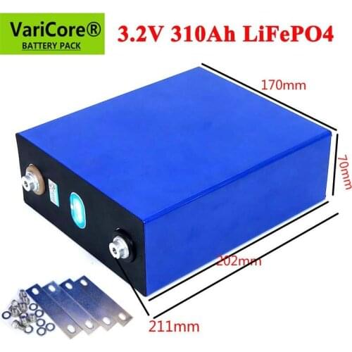 VariCore 3.2V 310Ah 280Ah Lifepo4 Rechargeable Battery Lithium Iron Phosphate Solar RV Cell 4S 12v 24v Cell