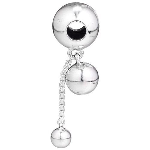 String of Beads Dangle Charms for Women Bracelets Sterling Silver 925 Jewelry Round Ball Chain Pendant Charms for Jewelry Making