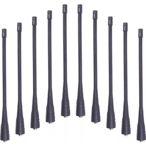10PCS UHF 400-470mhz Flexible Whip Antenna for Motorola GP338,GP328,GP3188,GP68 ,GP340,GP88S,GP88,CP140 Ham Walkie Talkie