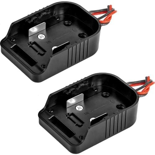 C Power Wheels Adapter for Makita 18V/14.4V Battery Power Mount Connector Adapter Dock Holder 2 Packs