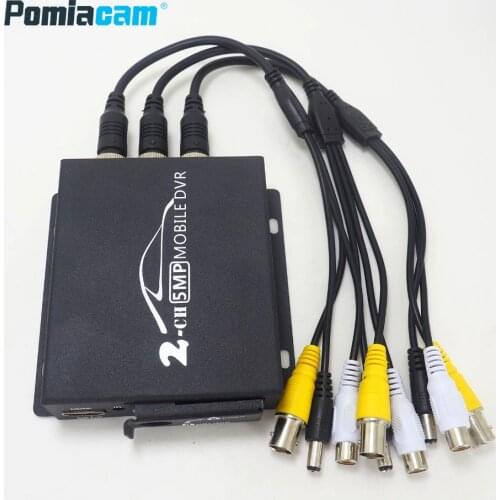 20pcs/lot 1080P Recording DVR 2CH Truck Backup Support Camera AHD Night Vision, Customize recording time,Double card slot