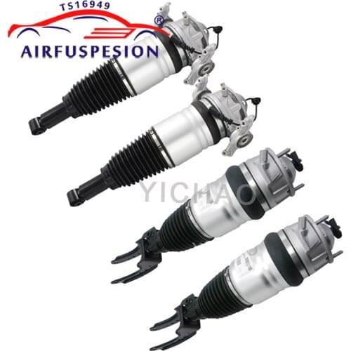 4pcs Front + Rear Air Suspension Shock for VW Touareg Audi Q7 Porsche Cayenne 7P6616039N 7P6616040N 95835802005 2011-2016