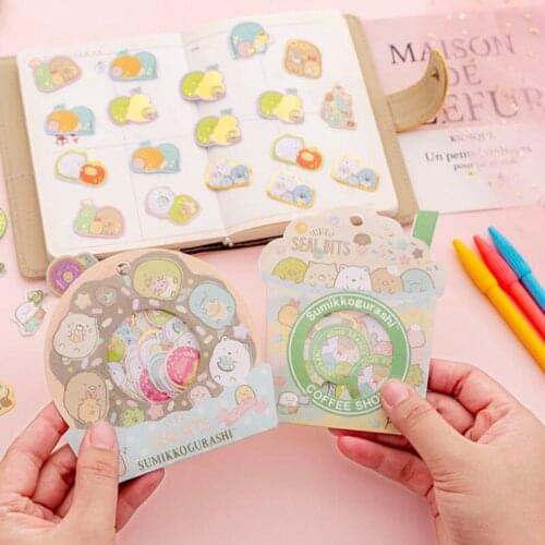 40pcs/pack Cute Sumikko Gurashi stars Seal Bits Japanese deco Stickers DIY Planner Diary Phone Album Stick label Index Stickers