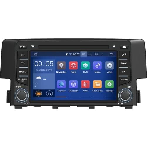 8 inch 4G android 10 car dvd gps player for honda civic 2016-2019 Auto radio player gps navigation car sat navi 2din dvd System
