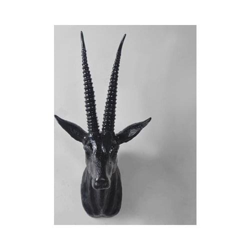 American Rural Home Deer Head Wall Sheep Head Stereo Industrial Wind Hanging Deer Crafts art Home Statue Background decoration