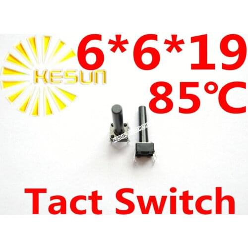 FREE SHIPPING 100PCS DIP 6X6X19 Tactile Tact Push Button Micro Switch Momentary