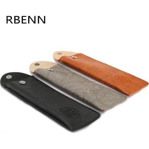 RBENN Soft PU Leather Reading Glasses Bag Men Women Portable Magnetic Presbyopia Glasses Pouch soft Leather Bag for Eyewear