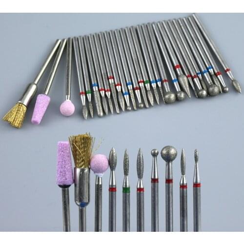 1pcs Silicon Diamond Nail Drill Bit Milling Cutter For Manicure Burr Cuticle Clean Electric Cutter Rotary Drill Bits Nail Files