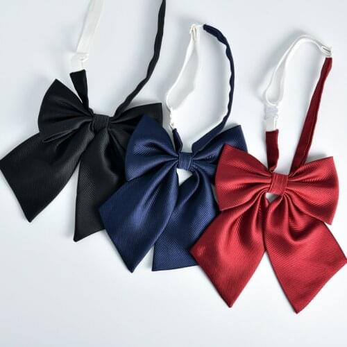 Student bow tie solid color collar flower solid color bow tie