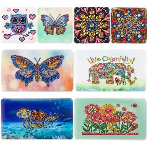 5D DIY Special Shaped Diamond Painting Mask Storage Box Rhinestones Diamond Embroidery Mandala Storage Case Decorative Gifts
