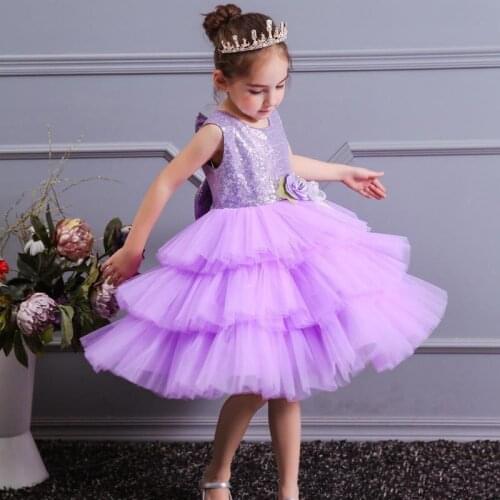 Image Lovely Flower Girl Dresses For Wedding Tulle Ball Gown Junior Bridesmaid Dress For Girls