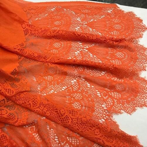 LASUI 1.5m *1.15m=1piece NEW 5 color cotton eyelash lace fabric French lace Skin-friendly diy Weeding Dress cloth C0227