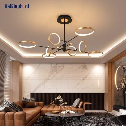 Modern LED Chandelier Lights For Living Room Bedroom New Design Aluminum Lamps Indoor Lighting Fixture Lustres Deco Luminaria