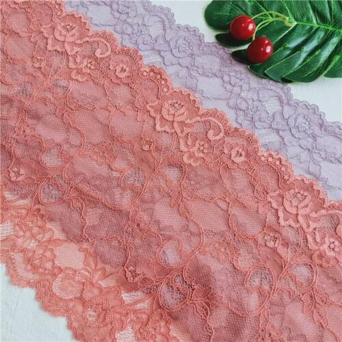 23.5CM E3118 Wide Embroidered Tulle Applique Lace Fabric 2021 DIY Custom Accessories PROM Wedding Dress And Dress Materials