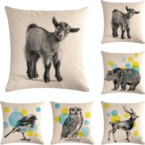 Bear Owl cushion Avatar for children Decorative Cushion Covers for Sofa Throw Pillow Car Chair Decor Pillow Case almofadas