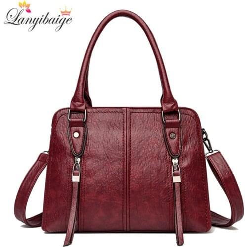 Fashion Women Bag High Quality PU Leather Shoulder Bags for Women 2021 Casual Solid Color Crossbody Bags Purses And Handbags