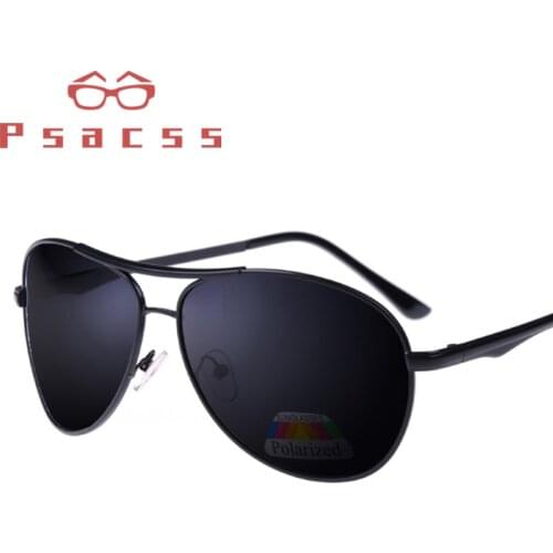 Psacss Vintage Polarized Pilot Sunglasses Men Classic Brand Designer Sun Glasses Male Fashion Driving Mirror gafas de sol hombre