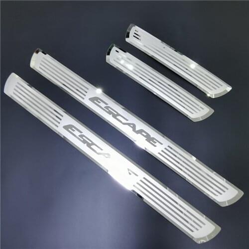 For Ford ESCAPE 2014 2015 2016 2017-2021 Scuff Plate Door Sill Guard Stainless Steel Welcome Pedal Trims Styling Car Accessories