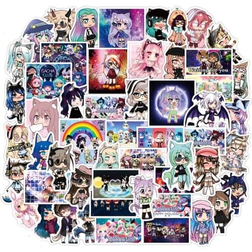 10/30/50 New Game Gacha Life Graffiti Stickers Waterproof Guitar Fridge Laptop Motorcycle Skateboard Joke Decal Kid Toy Gift