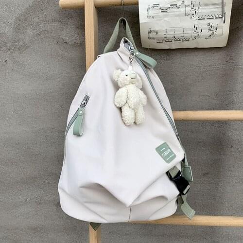 2021 Fashion Nylon School Bags for Teenage Girls School Laptop Backpacks Women Travel Shoulder Bags College Students Bookbags