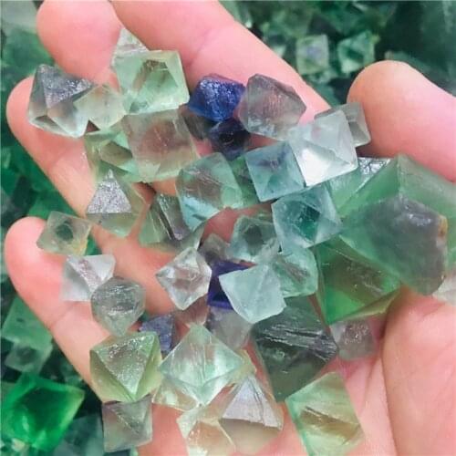 200g Natural octagonal rhombic fluorite specimen mineral